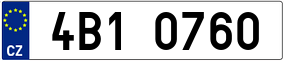 Trailer License Plate